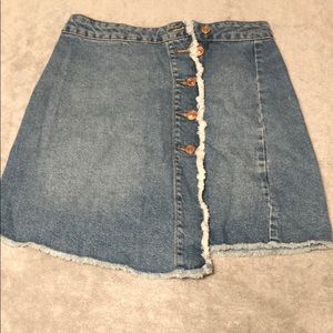 zara jeans skirt